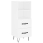 vidaXL Aparador alto madera contrachapada blanco 34,5x34x180 cm vidaXL Aparador alto madera contrachapada blanco 34,5x34x180 cm