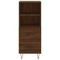 vidaXL Aparador alto madera contrachapada roble marrón 34,5x34x180 cm vidaXL Aparador alto madera contrachapada roble marrón 34,5x34x180 cm
