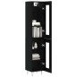 vidaXL Aparador de madera contrachapada negro 34,5x34x180 cm vidaXL Aparador de madera contrachapada negro 34,5x34x180 cm