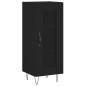 vidaXL Aparador de madera contrachapada negro 34,5x34x180 cm vidaXL Aparador de madera contrachapada negro 34,5x34x180 cm