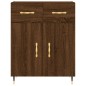 vidaXL Aparador alto madera contrachapada marrón roble 69,5x34x180 cm vidaXL Aparador alto madera contrachapada marrón roble 69,5x34x180 cm