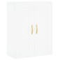 vidaXL Aparador alto madera contrachapada blanco 69,5x34x180 cm vidaXL Aparador alto madera contrachapada blanco 69,5x34x180 cm