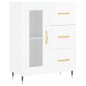 vidaXL Aparador alto madera contrachapada blanco brillo 69,5x34x180 cm vidaXL Aparador alto madera contrachapada blanco brillo 69,5x34x180 cm