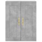 vidaXL Aparador alto madera contrachapada gris hormigón 69,5x34x180 cm vidaXL Aparador alto madera contrachapada gris hormigón 69,5x34x180 cm