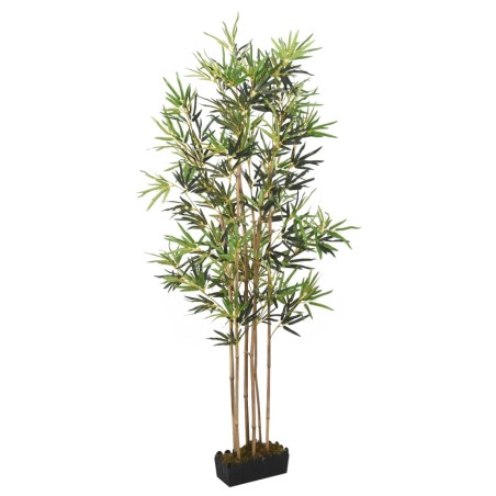 vidaXL Árbol de bambú artificial con 828 hojas verde 150 cm