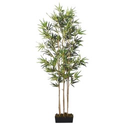 vidaXL Árbol de bambú artificial con 828 hojas verde 150 cm