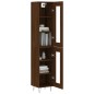 vidaXL Aparador alto madera contrachapada roble marrón 34,5x34x180 cm vidaXL Aparador alto madera contrachapada roble marrón 34,5x34x180 cm