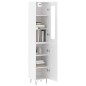 vidaXL Aparador alto madera contrachapada blanco 34,5x34x180 cm vidaXL Aparador alto madera contrachapada blanco 34,5x34x180 cm