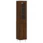 vidaXL Aparador alto madera contrachapada roble marrón 34,5x34x180 cm vidaXL Aparador alto madera contrachapada roble marrón 34,5x34x180 cm