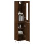 vidaXL Aparador alto madera contrachapada roble marrón 34,5x34x180 cm vidaXL Aparador alto madera contrachapada roble marrón 34,5x34x180 cm