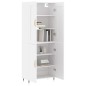 vidaXL Aparador alto madera contrachapada blanco 69,5x34x180 cm vidaXL Aparador alto madera contrachapada blanco 69,5x34x180 cm