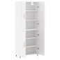 vidaXL Aparador alto madera contrachapada blanco 69,5x34x180 cm vidaXL Aparador alto madera contrachapada blanco 69,5x34x180 cm