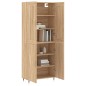vidaXL Aparador alto madera contrachapada color roble 69,5x34x180 cm vidaXL Aparador alto madera contrachapada color roble 69,5x34x180 cm