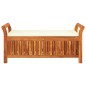 vidaXL Banco almacenaje jardín con cojín madera maciza de acacia 126cm vidaXL Banco almacenaje jardín con cojín madera maciza de acacia 126cm