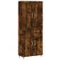 vidaXL Aparador alto madera contrachapada roble ahumado 69,5x34x180 cm vidaXL Aparador alto madera contrachapada roble ahumado 69,5x34x180 cm
