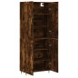 vidaXL Aparador alto madera contrachapada roble ahumado 69,5x34x180 cm vidaXL Aparador alto madera contrachapada roble ahumado 69,5x34x180 cm