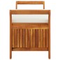vidaXL Banco almacenaje jardín con cojín madera maciza de acacia 126cm vidaXL Banco almacenaje jardín con cojín madera maciza de acacia 126cm