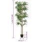 vidaXL Árbol de bambú artificial con 1216 hojas verde 180 cm vidaXL Árbol de bambú artificial con 1216 hojas verde 180 cm