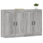 vidaXL Armarios de pared 2 uds madera de ingeniería gris Sonoma vidaXL Armarios de pared 2 uds madera de ingeniería gris Sonoma