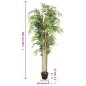 vidaXL Árbol de bambú artificial con 1095 hojas verde 150 cm vidaXL Árbol de bambú artificial con 1095 hojas verde 150 cm