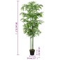vidaXL Árbol de bambú artificial con 240 hojas verde 80 cm vidaXL Árbol de bambú artificial con 240 hojas verde 80 cm