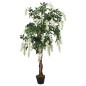 vidaXL Árbol de wisteria artificial 840 hojas verde y blanco 120 cm vidaXL Árbol de wisteria artificial 840 hojas verde y blanco 120 cm
