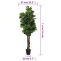 vidaXL Higuera de hojas de violín artificial 96 hojas verde 80 cm vidaXL Higuera de hojas de violín artificial 96 hojas verde 80 cm