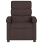 vidaXL Sillón de masaje reclinable de tela marrón oscuro vidaXL Sillón de masaje reclinable de tela marrón oscuro