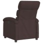 vidaXL Sillón de masaje reclinable de tela marrón oscuro vidaXL Sillón de masaje reclinable de tela marrón oscuro