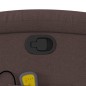 vidaXL Sillón de masaje reclinable de tela marrón oscuro vidaXL Sillón de masaje reclinable de tela marrón oscuro