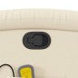 vidaXL Sillón de masaje reclinable de tela crema vidaXL Sillón de masaje reclinable de tela crema