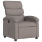 vidaXL Sillón reclinable de tela gris taupe