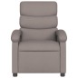 vidaXL Sillón reclinable de tela gris taupe