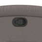 vidaXL Sillón reclinable de tela gris taupe