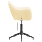 vidaXL Sillas de comedor giratorias 2 uds terciopelo crema vidaXL Sillas de comedor giratorias 2 uds terciopelo crema