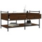 vidaXL Mesa de centro madera de ingeniería roble marrón 99x50x50 cm vidaXL Mesa de centro madera de ingeniería roble marrón 99x50x50 cm