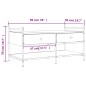 vidaXL Mesa de centro madera de ingeniería roble marrón 99x50x50 cm vidaXL Mesa de centro madera de ingeniería roble marrón 99x50x50 cm