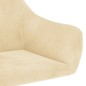 vidaXL Sillas de comedor giratorias 2 uds terciopelo crema vidaXL Sillas de comedor giratorias 2 uds terciopelo crema