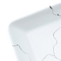 vidaXL Lavabo sobre encimera rectangular cerámica blanco 46x35,5x13 cm vidaXL Lavabo sobre encimera rectangular cerámica blanco 46x35,5x13 cm
