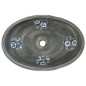 vidaXL Lavabo sobre encimera ovalado cerámica gris 59x40x15 cm vidaXL Lavabo sobre encimera ovalado cerámica gris 59x40x15 cm