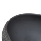 vidaXL Lavabo sobre encimera ovalado cerámica negro y gris 59x40x15 cm vidaXL Lavabo sobre encimera ovalado cerámica negro y gris 59x40x15 cm