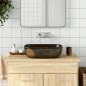 vidaXL Lavabo sobre encimera rectangular cerámica negro 48x37,5x13,5cm vidaXL Lavabo sobre encimera rectangular cerámica negro 48x37,5x13,5cm