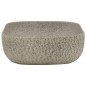 vidaXL Lavabo sobre encimera rectangular cerámica gris 48x37,5x13,5 cm vidaXL Lavabo sobre encimera rectangular cerámica gris 48x37,5x13,5 cm