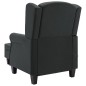 vidaXL Sillón de masaje con reposapiés tela gris oscuro vidaXL Sillón de masaje con reposapiés tela gris oscuro
