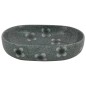 vidaXL Lavabo sobre encimera ovalado cerámica azul 59x40x14 cm vidaXL Lavabo sobre encimera ovalado cerámica azul 59x40x14 cm