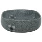 vidaXL Lavabo sobre encimera ovalado cerámica azul 59x40x14 cm vidaXL Lavabo sobre encimera ovalado cerámica azul 59x40x14 cm