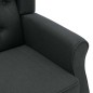 vidaXL Sillón de masaje con reposapiés tela gris oscuro vidaXL Sillón de masaje con reposapiés tela gris oscuro
