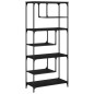 vidaXL Estantería madera de ingeniería negro 81x36x176 cm vidaXL Estantería madera de ingeniería negro 81x36x176 cm