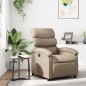 vidaXL Sillón reclinable de cuero sintético color capuchino vidaXL Sillón reclinable de cuero sintético color capuchino