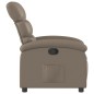 vidaXL Sillón reclinable de cuero sintético color capuchino vidaXL Sillón reclinable de cuero sintético color capuchino